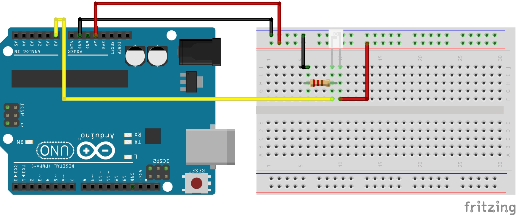 Schaltplan Phototransistor